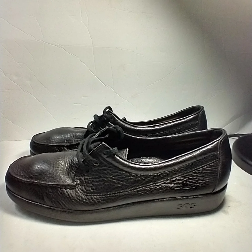 SAS Amigo Black Leather Comfort Laceup Shoes Men's sz 15N.